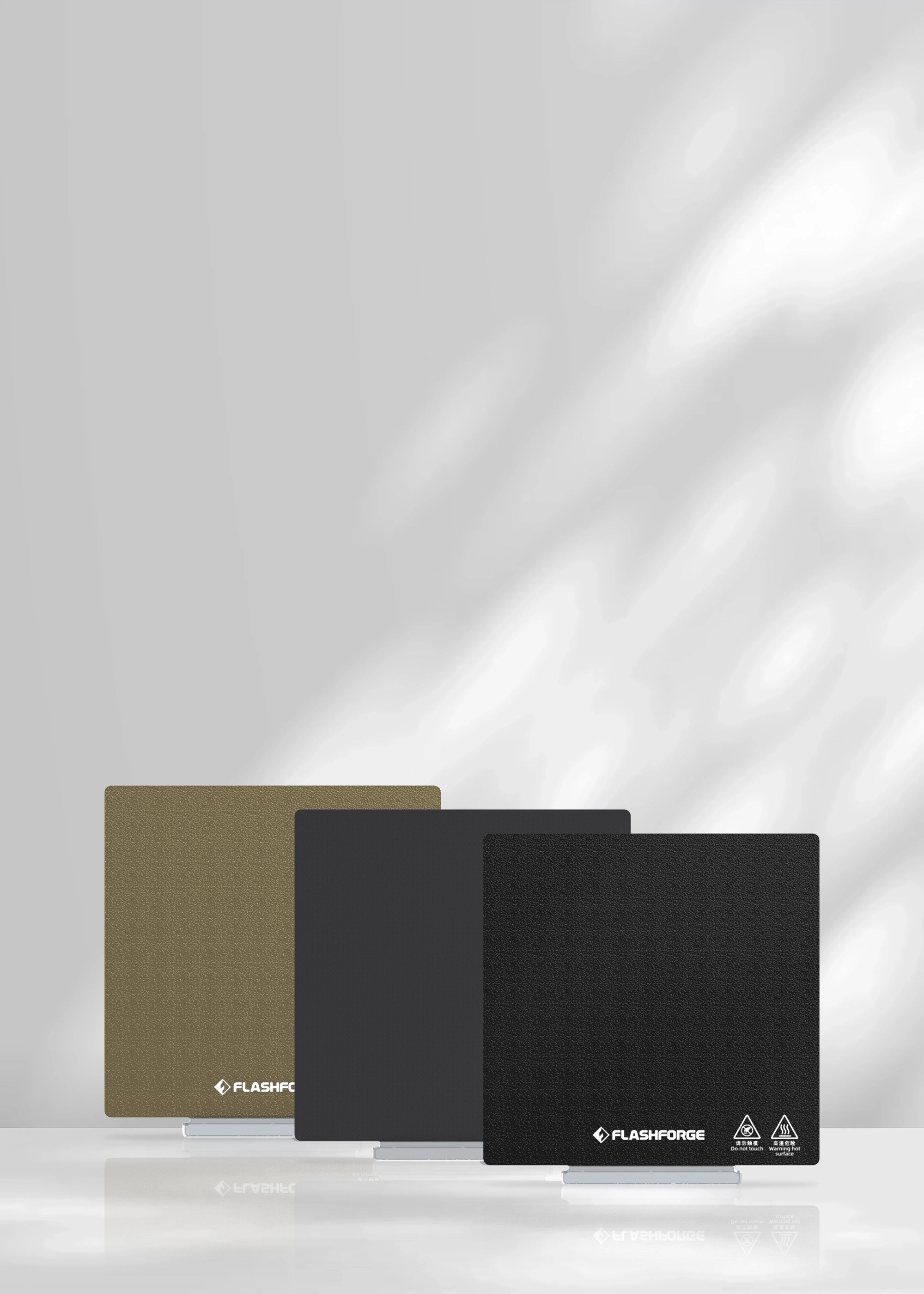 Comparison of three different build plate for Flashforge Adventurer 5m series