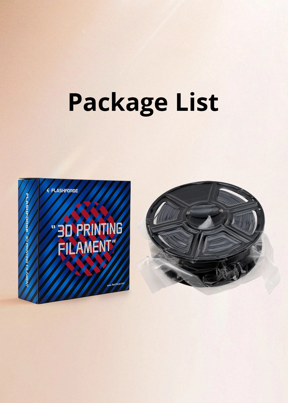Flashforge filament package list