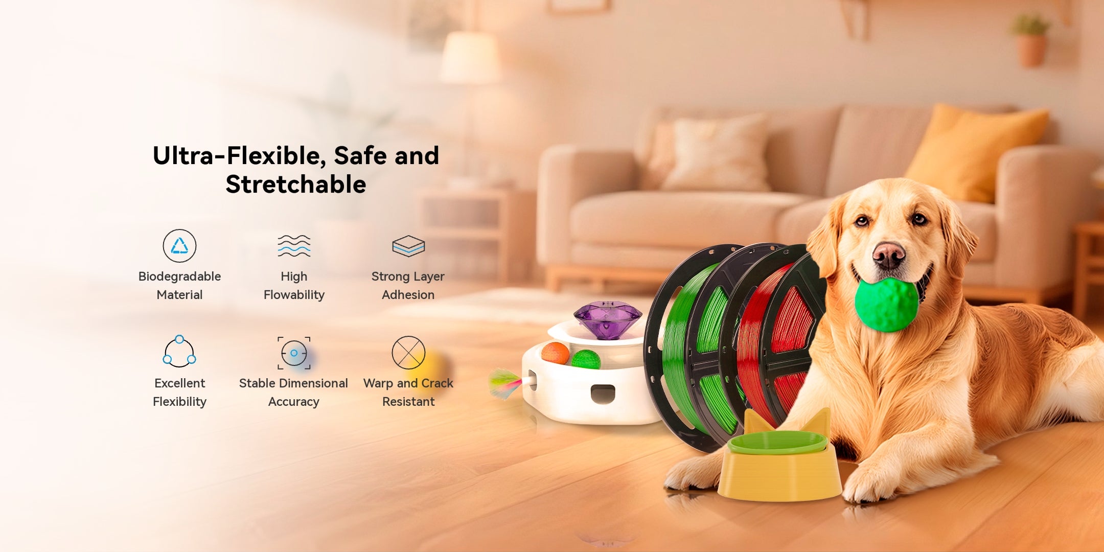 Flashforge Flexible PLA 3D Printer Filament