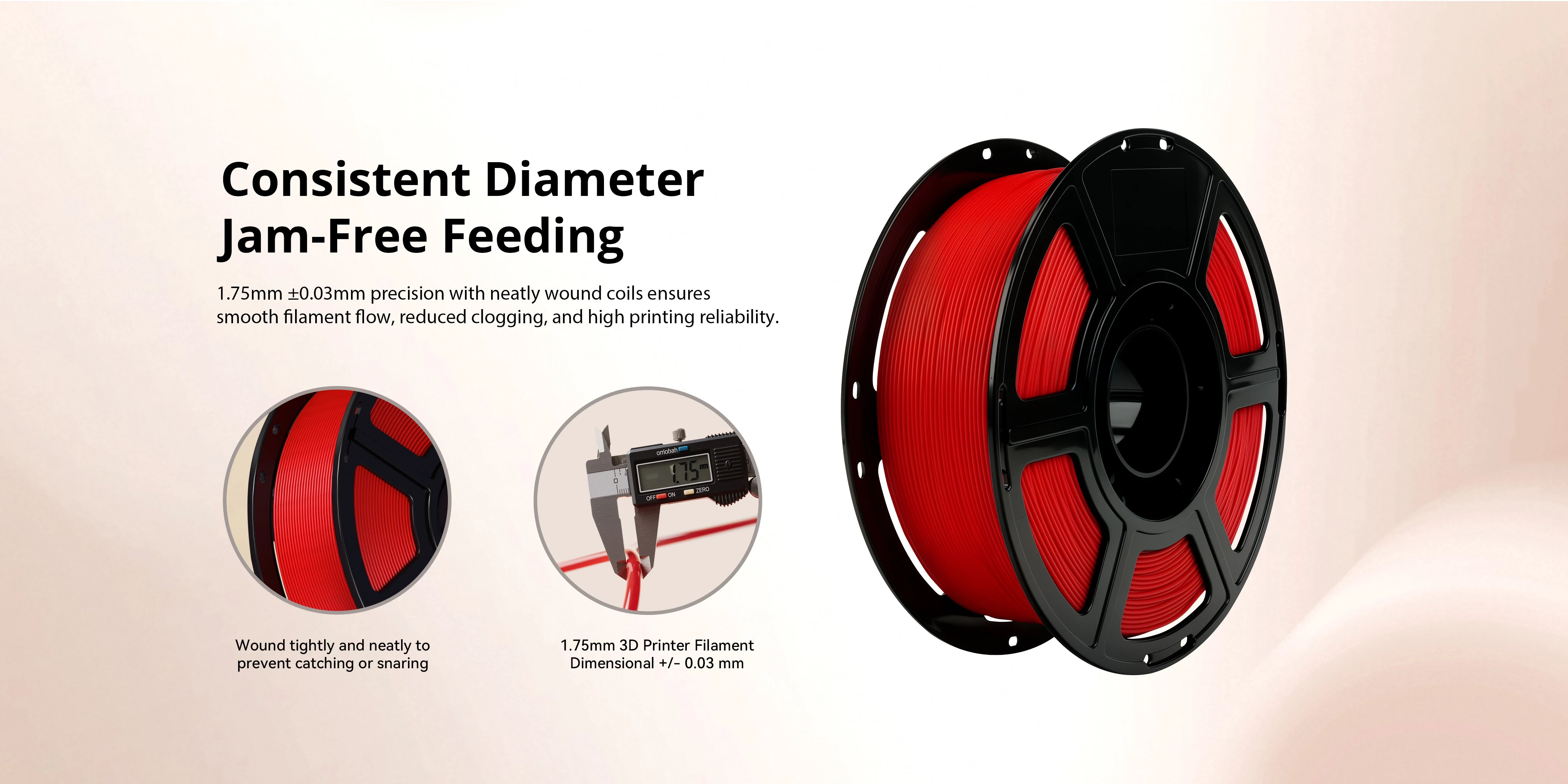 PLA Matte Jam-Free Feeding