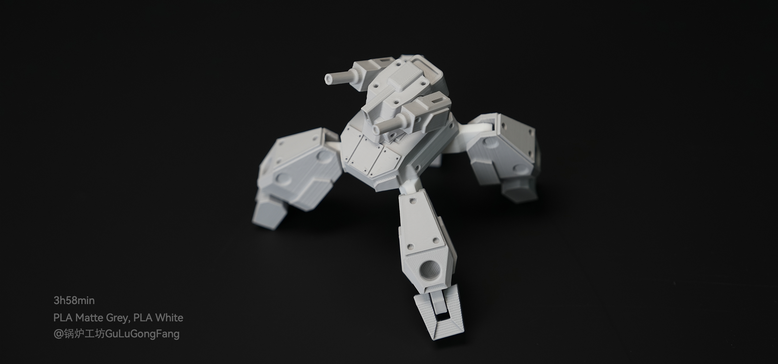 A Robot Printed with Flashforge 3D Printer Filaments