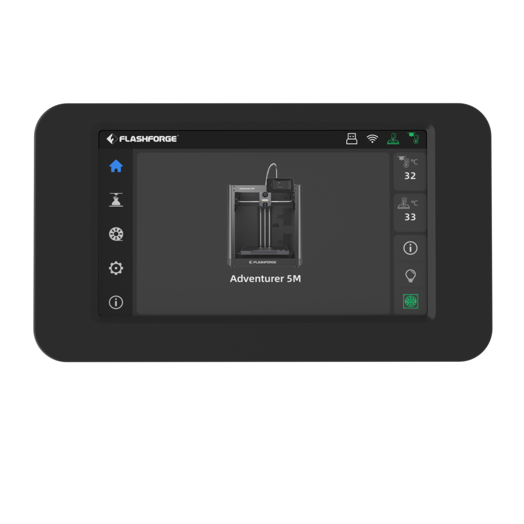 Flashforge AD5M Touch Screen Assembly: clear interface and responsiveness