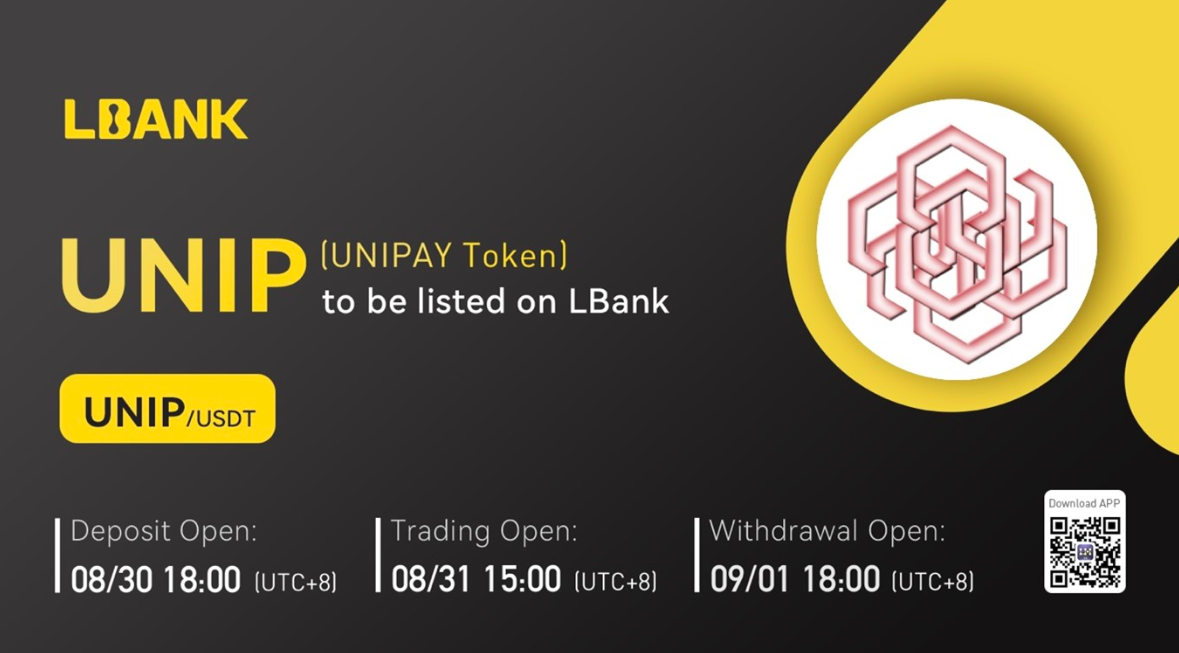 UNIPAY (UNIP) Is Now Available for Trading on LBank Exchange